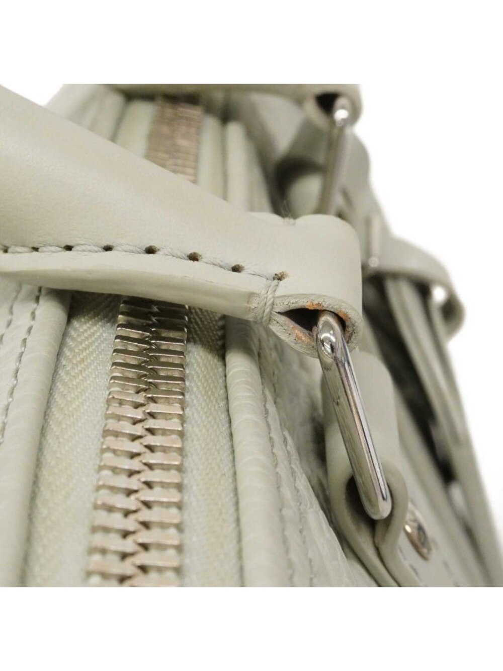 Louis Vuitton Handbag Monogram Taurillon Keepall Bandouliere 25 Light Gray - Picture 7 of 10